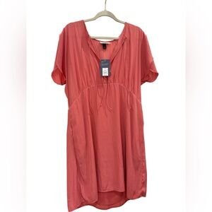🌸 Universal Thread Coral Flutter Sleeve Dress – XL (NWT!)